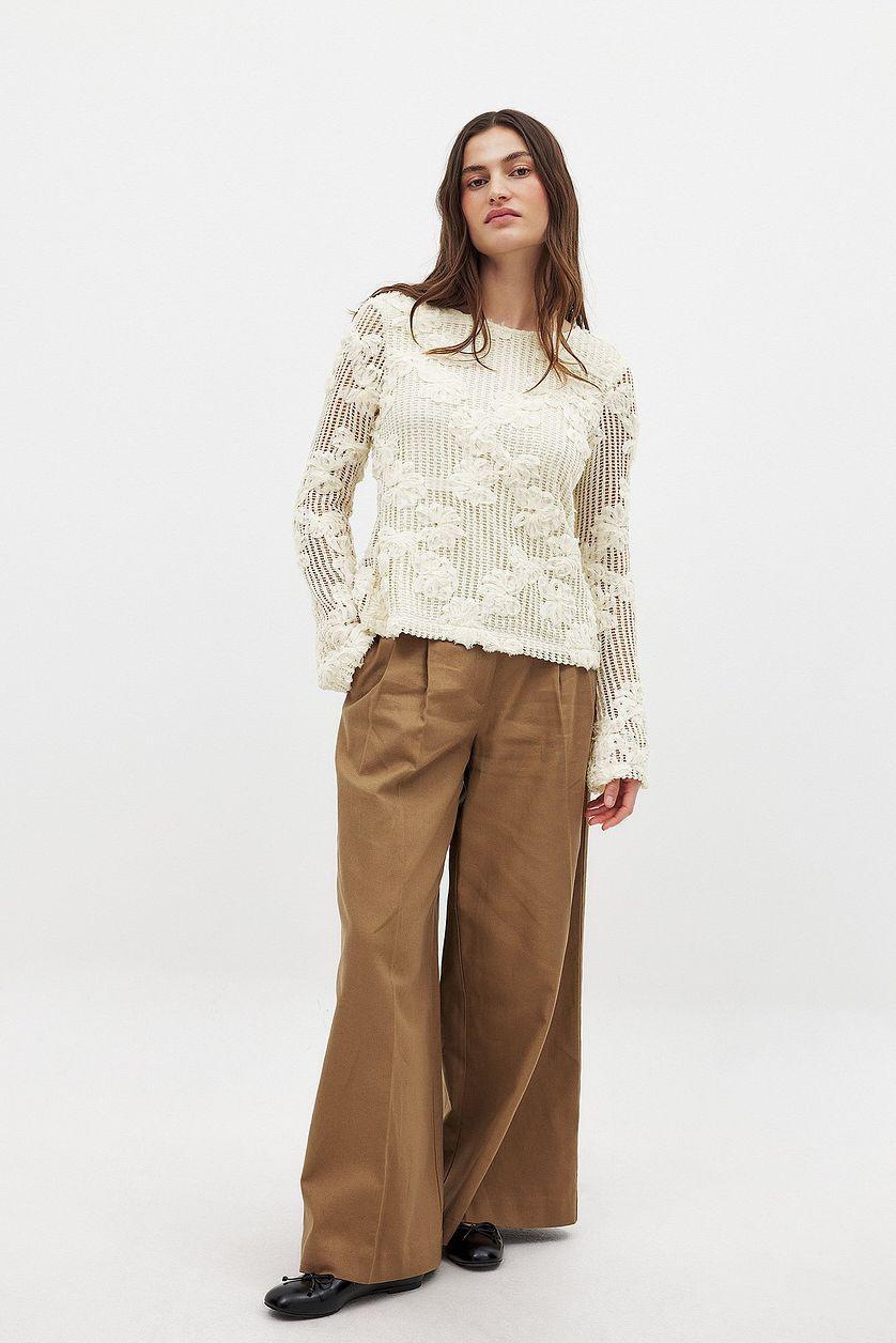 Crochet Detail Top Product Image