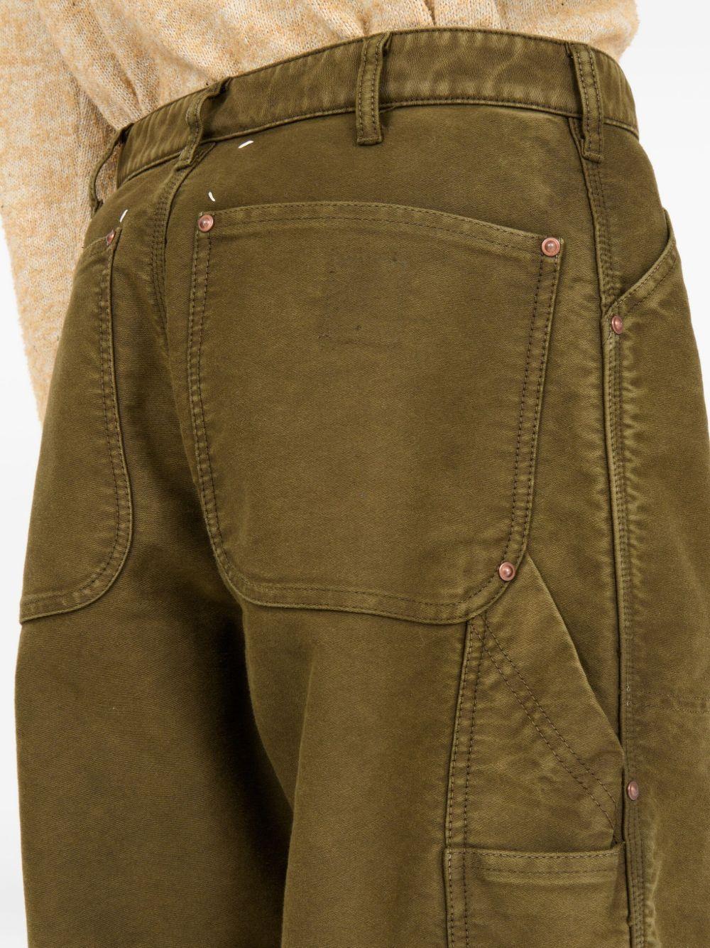 patch cotton trousers Product Image