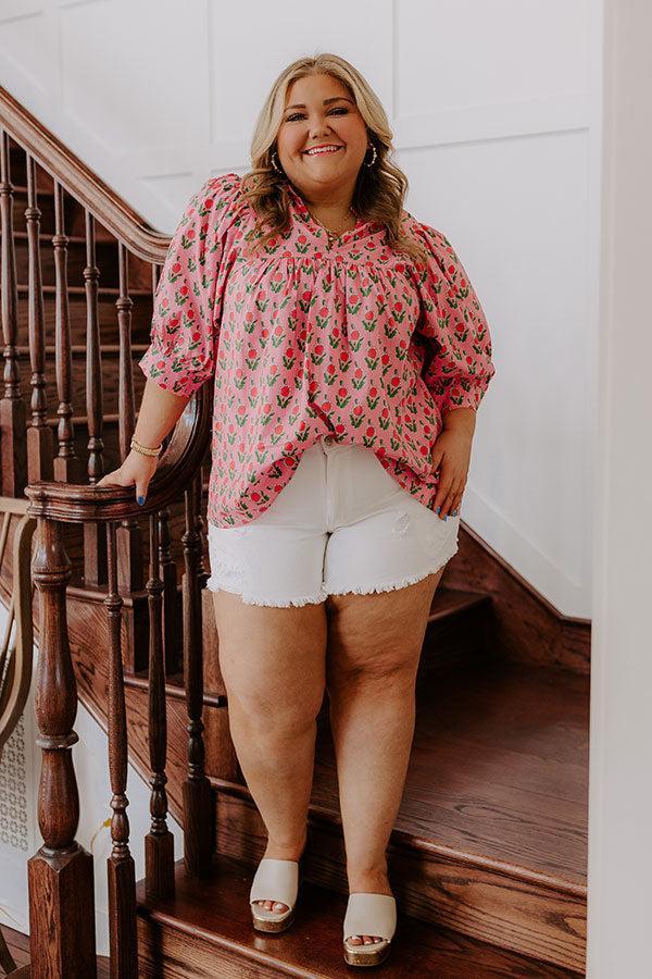 Boho Vibes Floral Top Curves Product Image