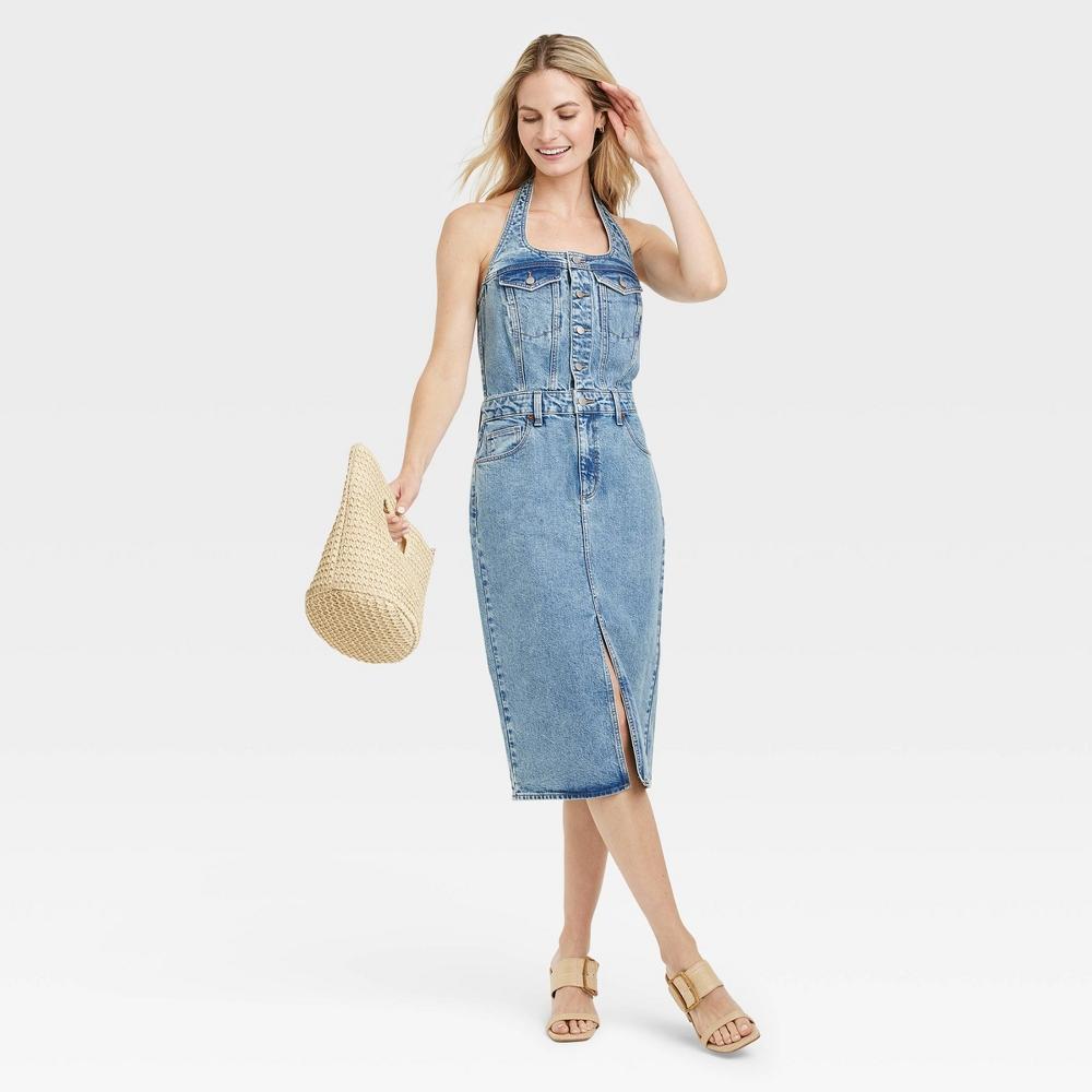 Women's Denim Midi Dress - Universal Thread™ Product Image