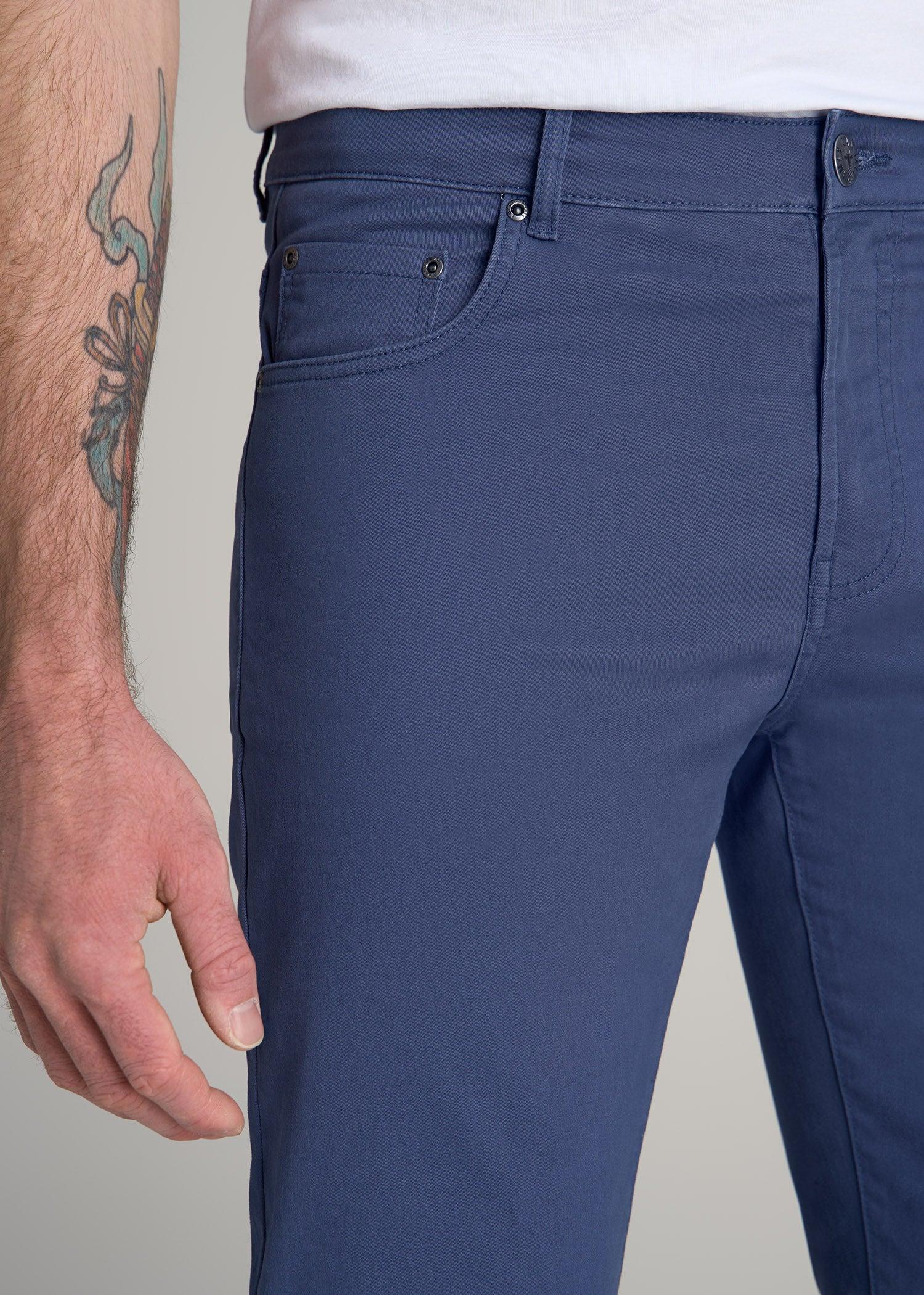 Dylan SLIM FIT Five-Pocket Pants For Tall Men in Fatigue Green Product Image