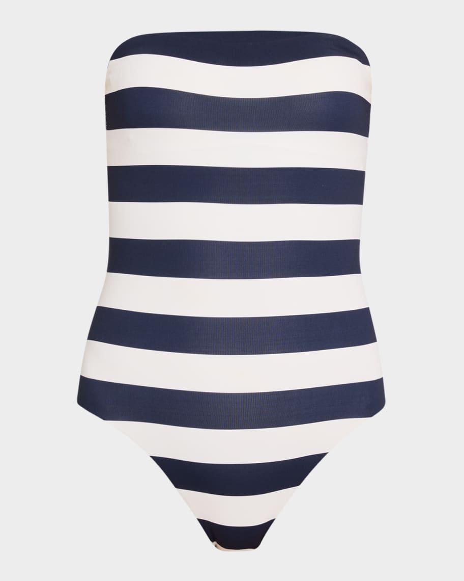 Alba Striped Strapless One-Piece Swimsuit Product Image