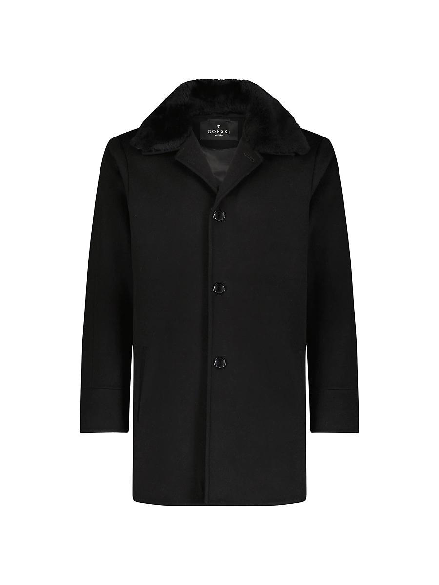 Mens Loro Piana Stroller Jacket with Select Shearling Lamb Collar Product Image