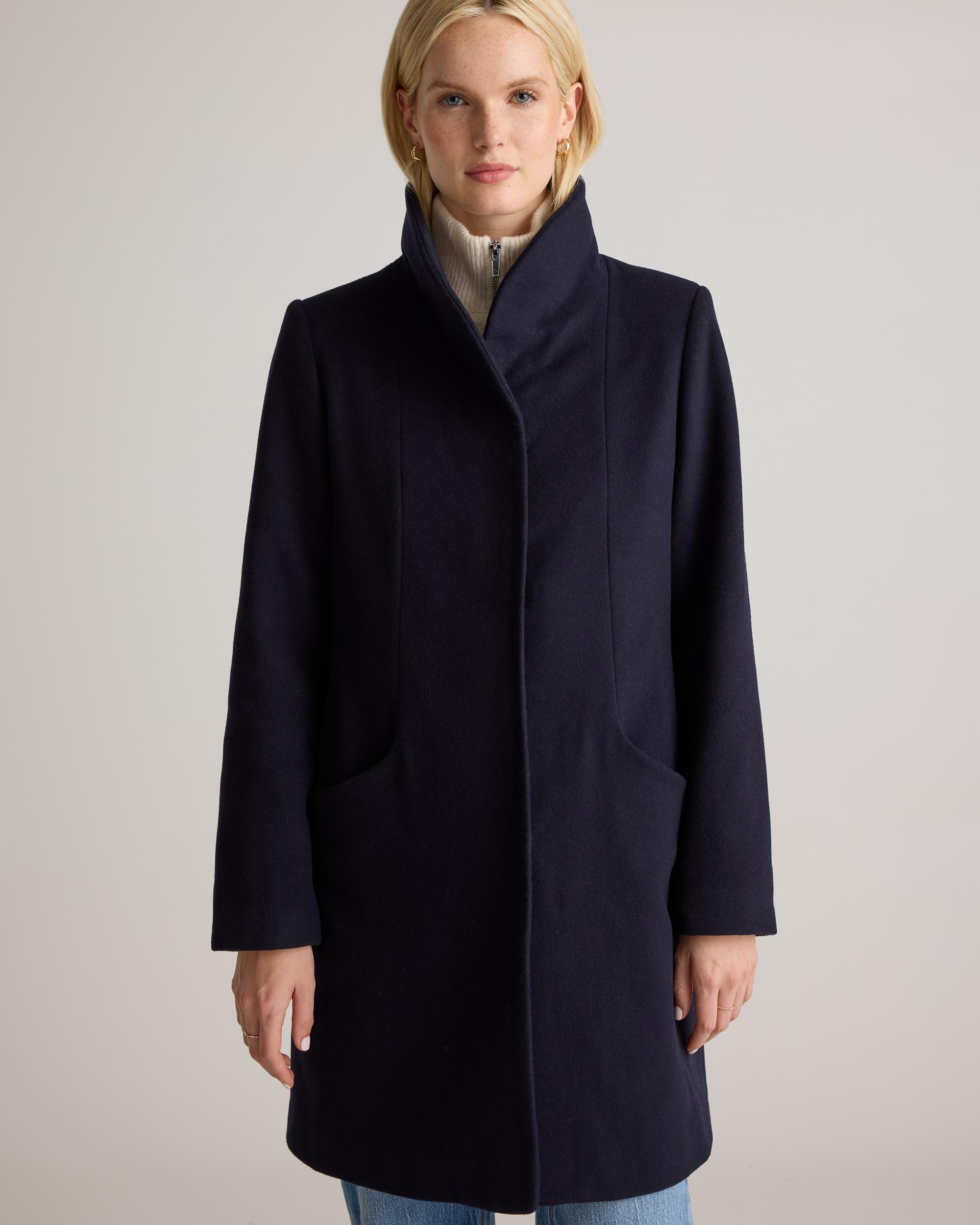 Quince | Women's Italian Wool Cocoon Coat Size XL, Wool/Nylon Product Image