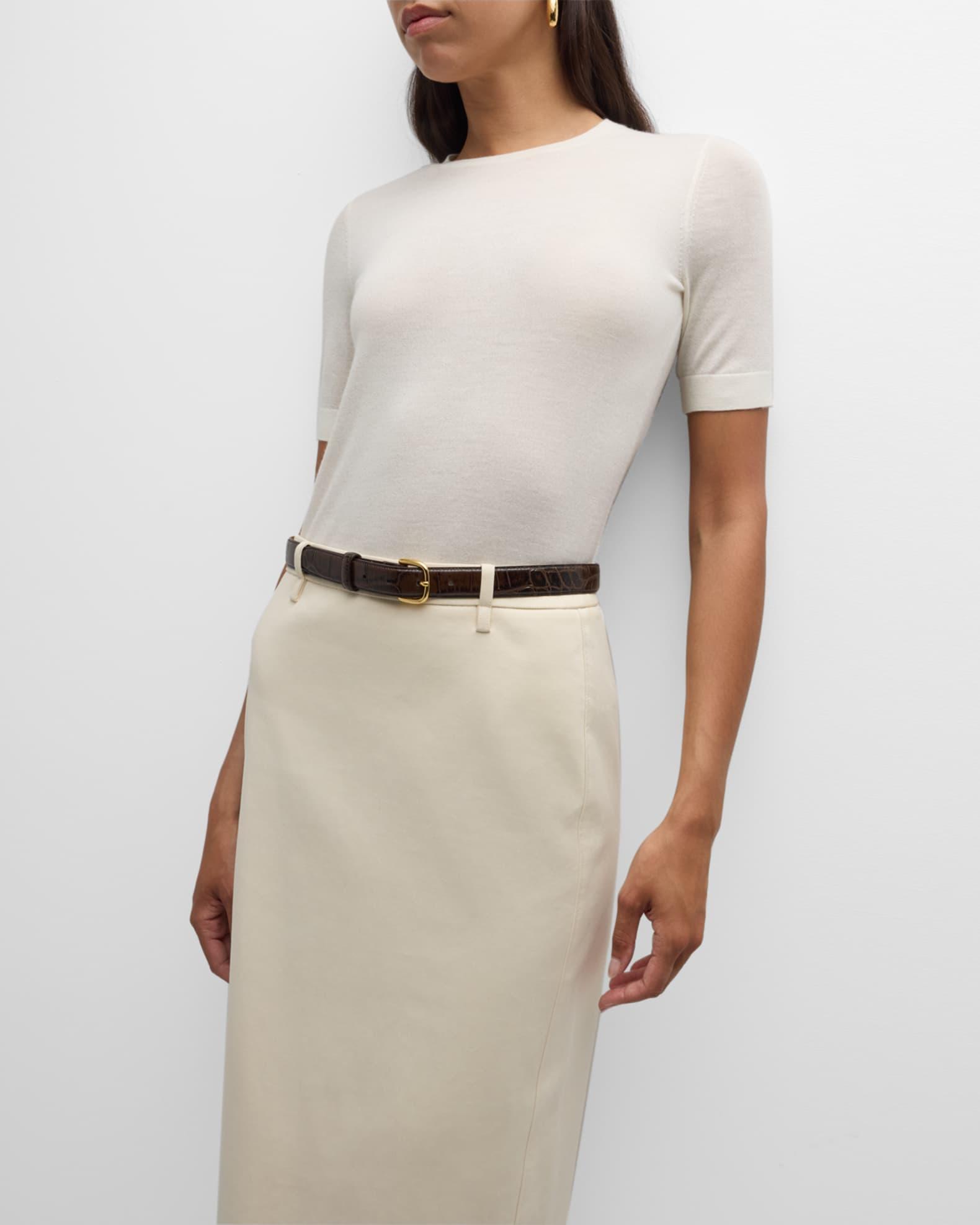 Superfine Cashmere Crop Sweater Product Image