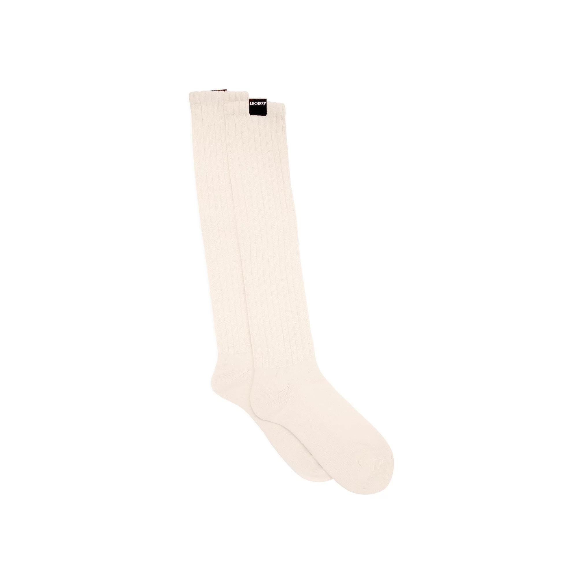 Unisex LECHERY® Scrunch Slouchy Socks, Women's, Beige Product Image