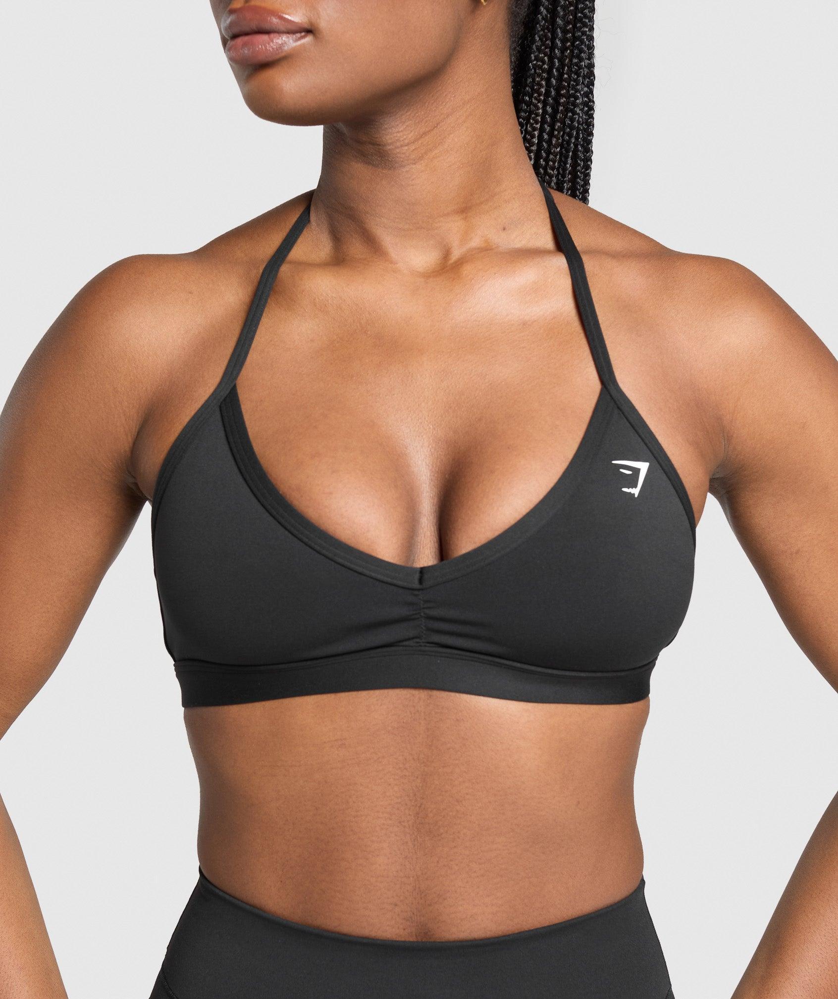 Minimal Halterneck Sports Bra Product Image