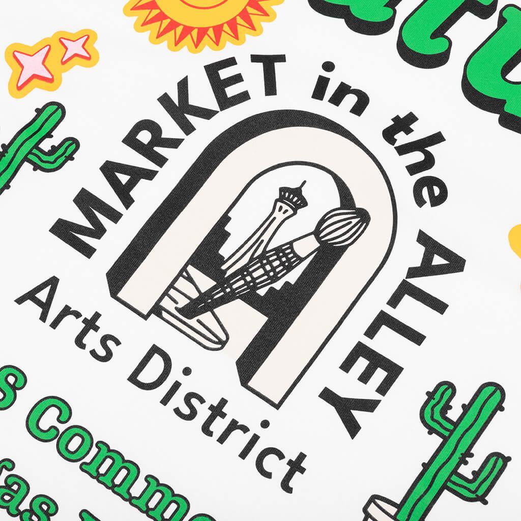 Feature x Market in the Alley Tee - White Male Product Image