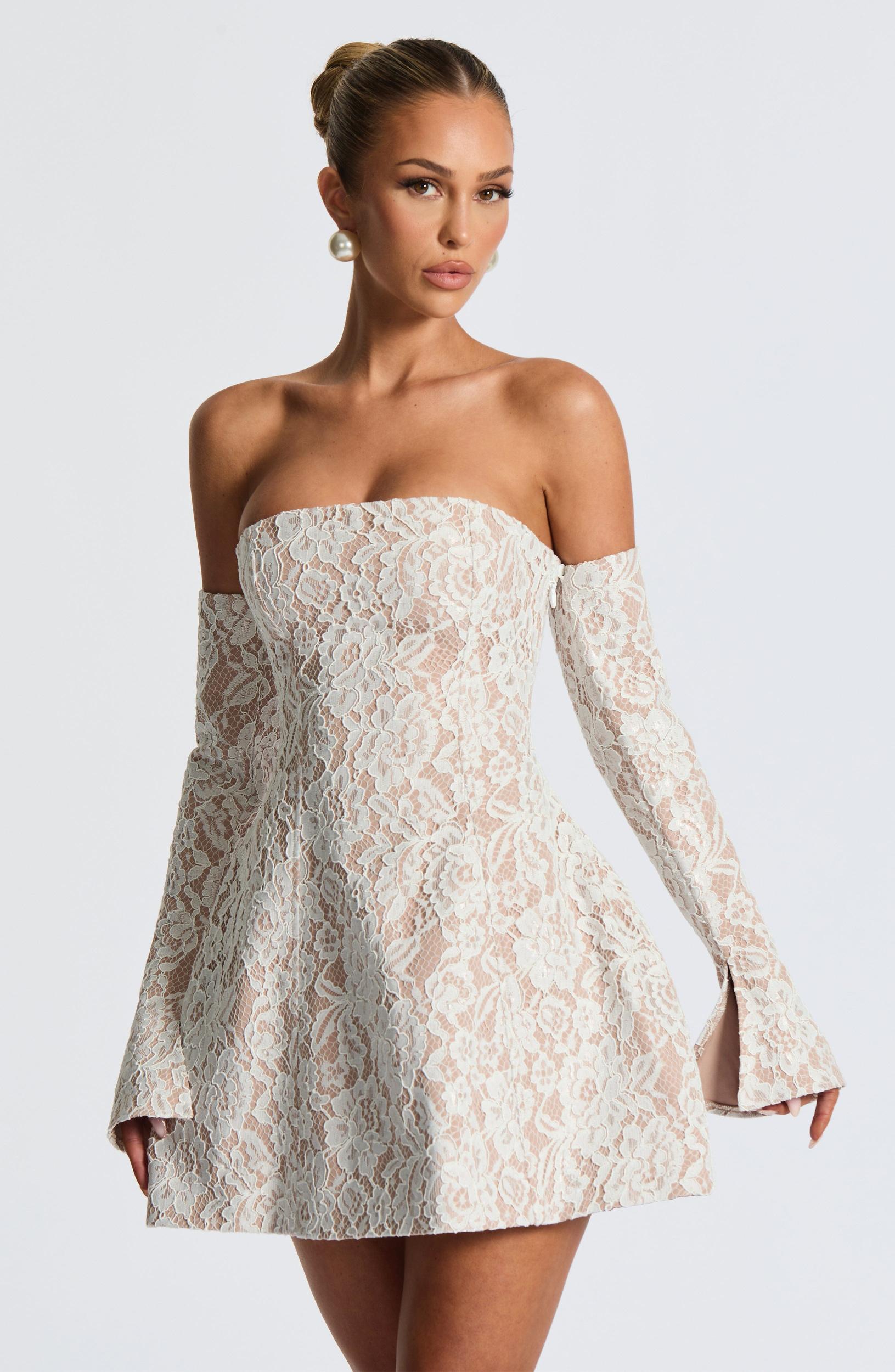 Salone Mini Dress - Ivory Product Image