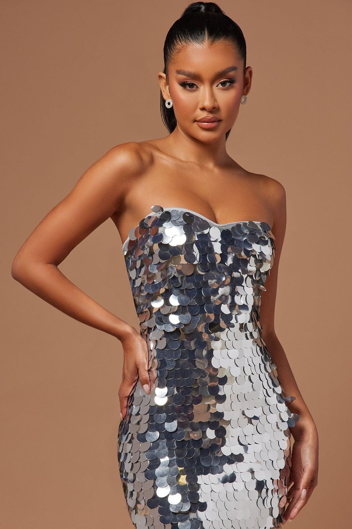 Aria Payette Gown - Silver Product Image