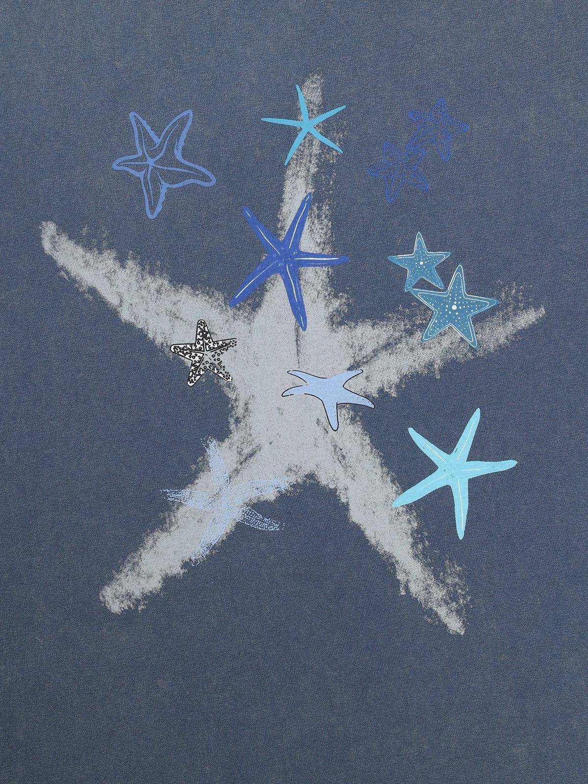 Aelfric Eden Starfish Print Washed Tee Product Image