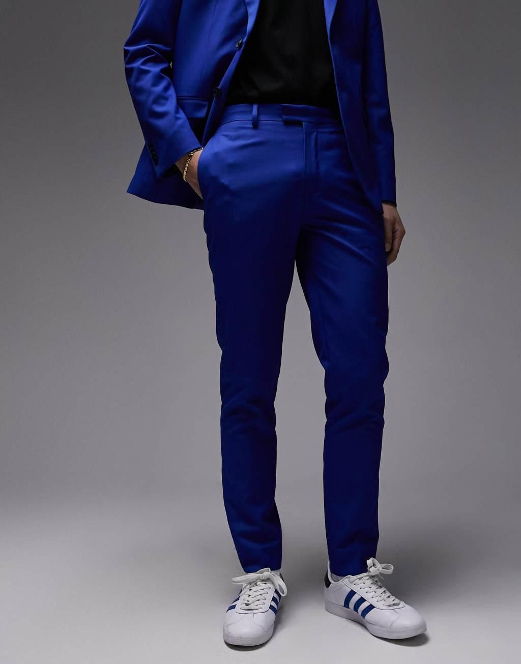 Topman Premium slim suit pants Product Image