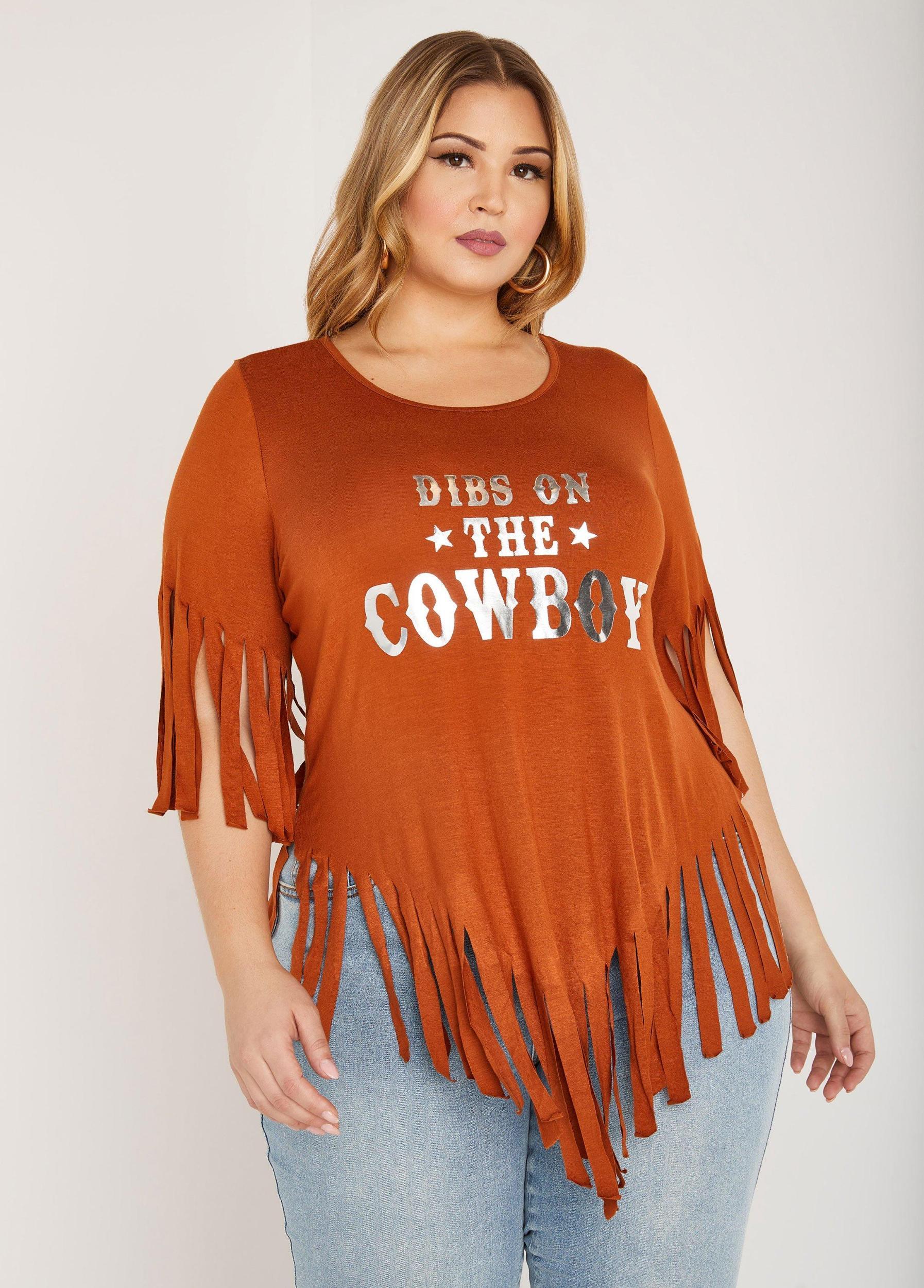 Cowboy Fringed Graphic Tee Product Image