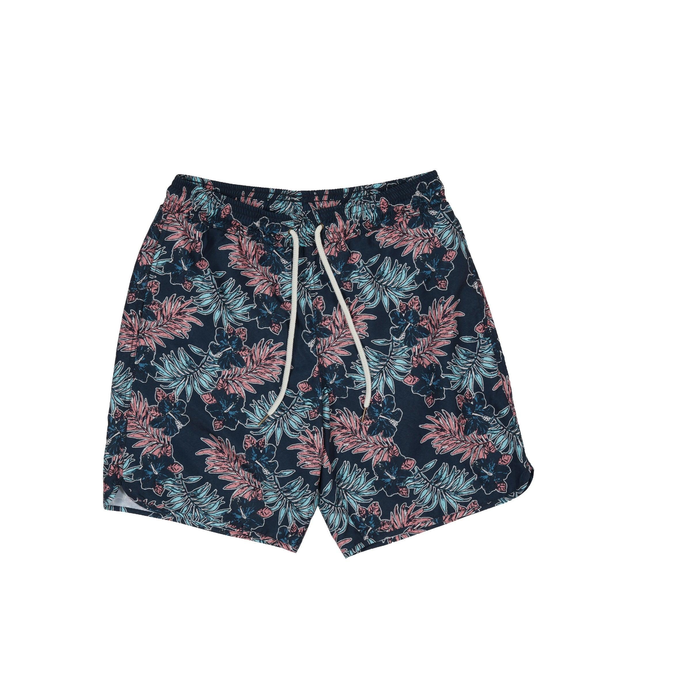 Midnight Tropic Swim Trunk 8" - Midnight Leaf print (Final Sale)* Product Image