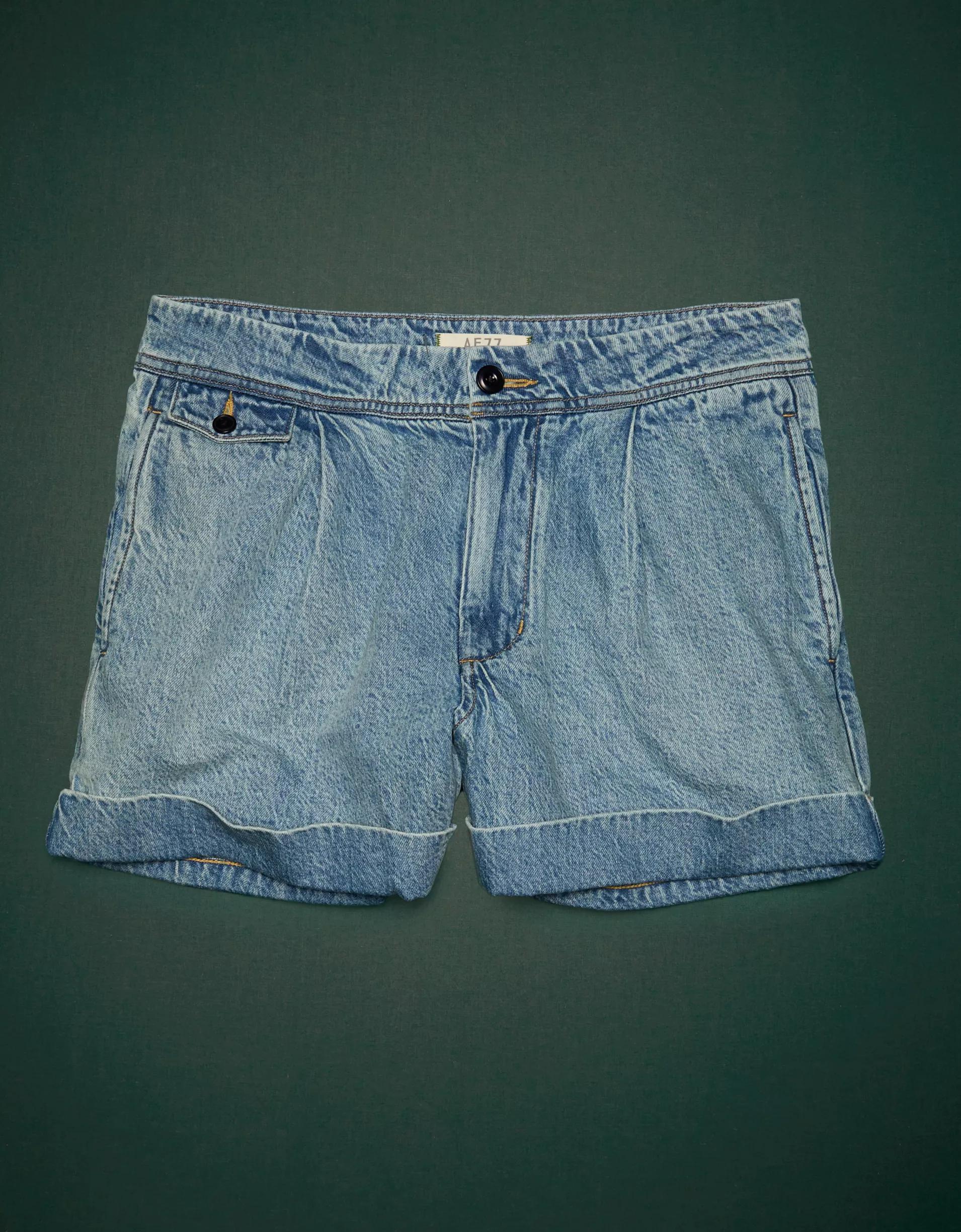 AE77 Premium Denim Military Short Product Image