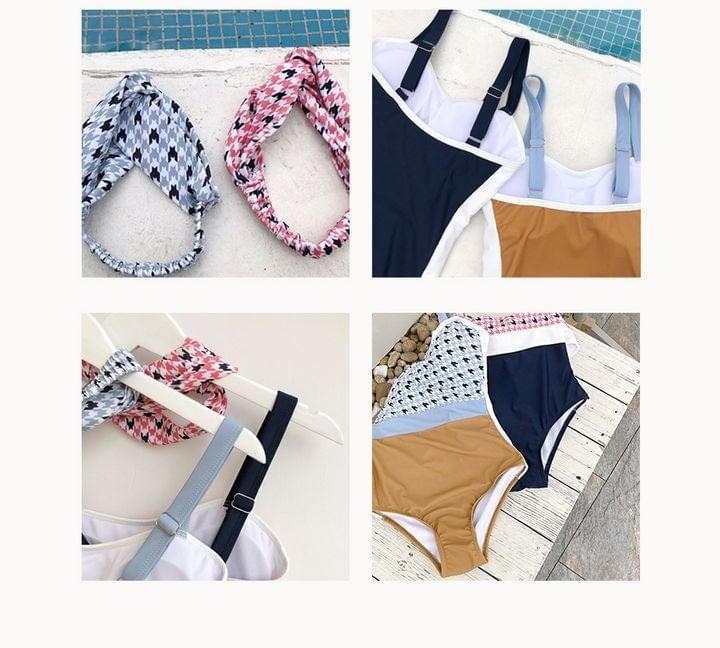 Houndstooth Swimsuit Product Image