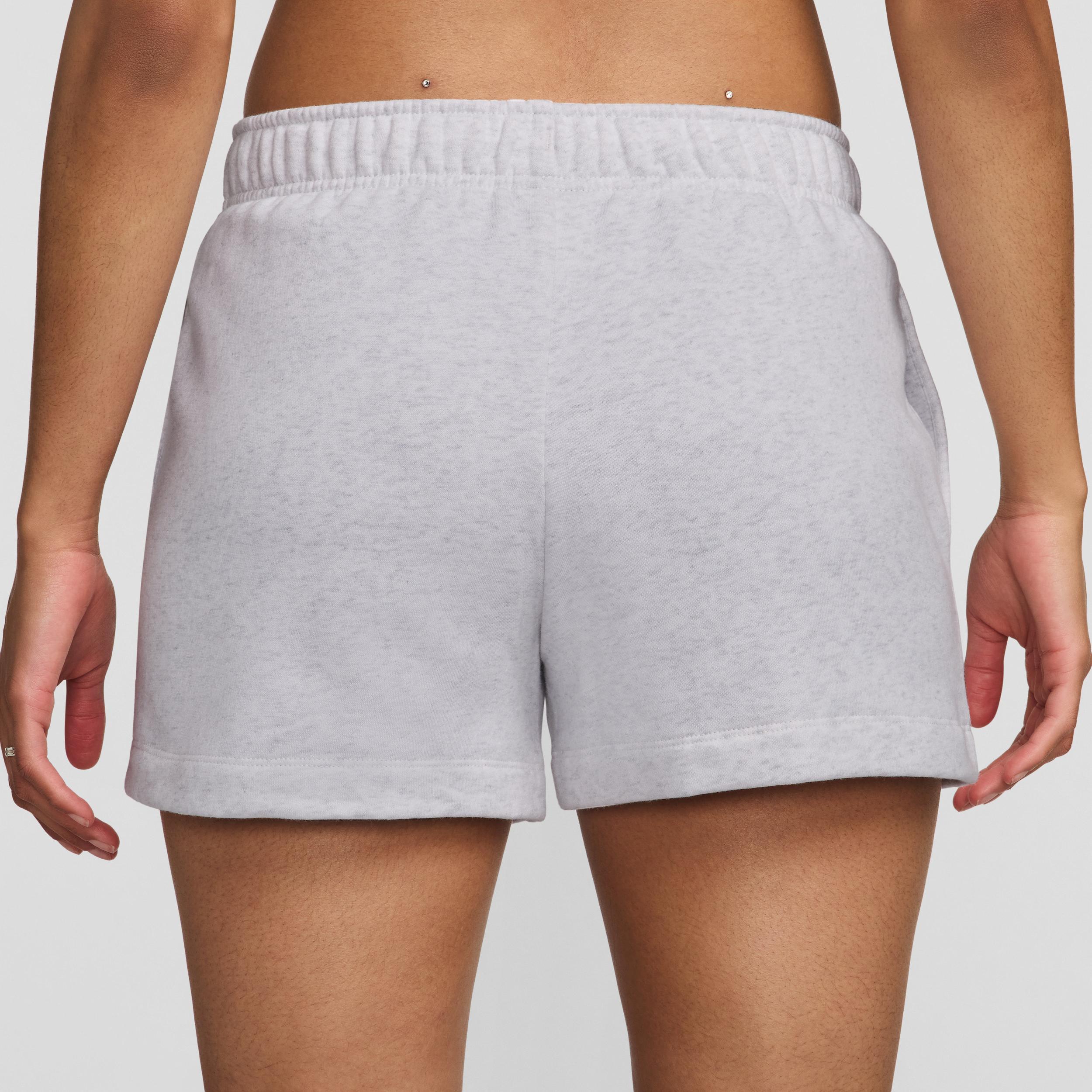Women's Nike Sportswear Club Fleece Midrise Shorts, Size: XL, Birch Grey Product Image