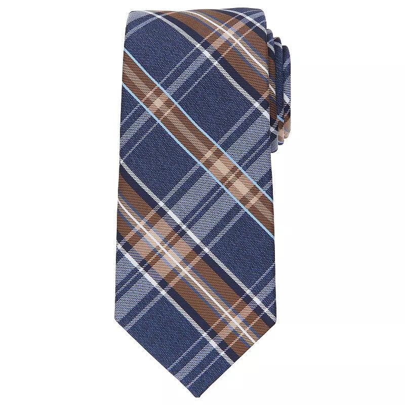 Men's Bespoke Patterned Tie, Brown Oliver Product Image