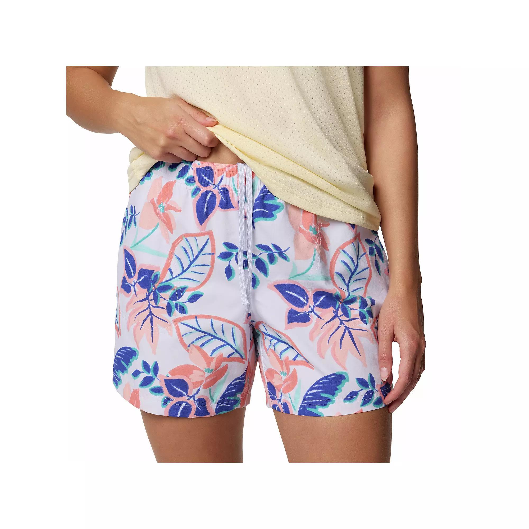 Women's Columbia Sandy River Printed Shorts III, Size: XXL, Spray Pasteled Product Image