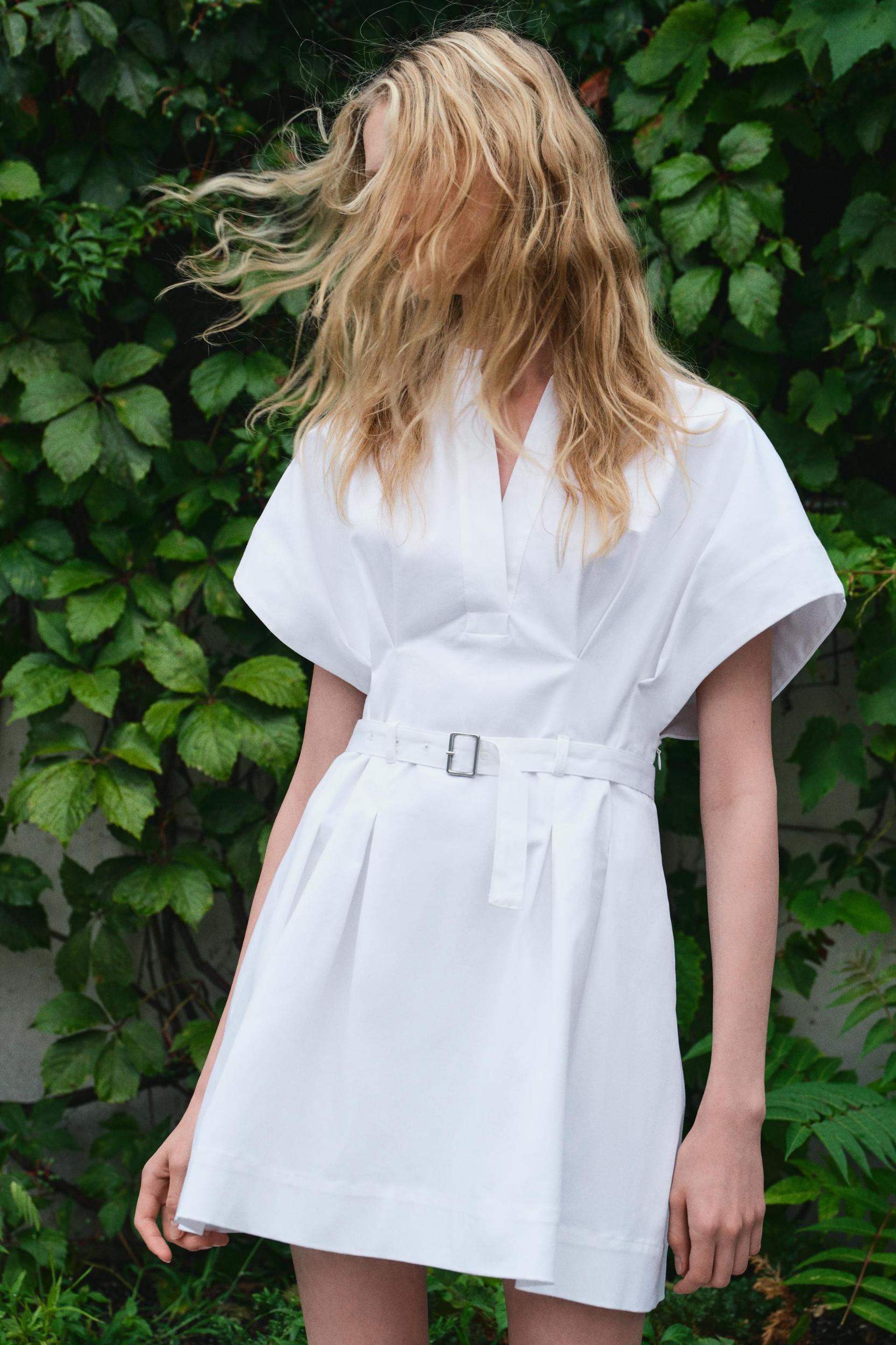 BELTED SHORT DRESS ZW COLLECTION Product Image