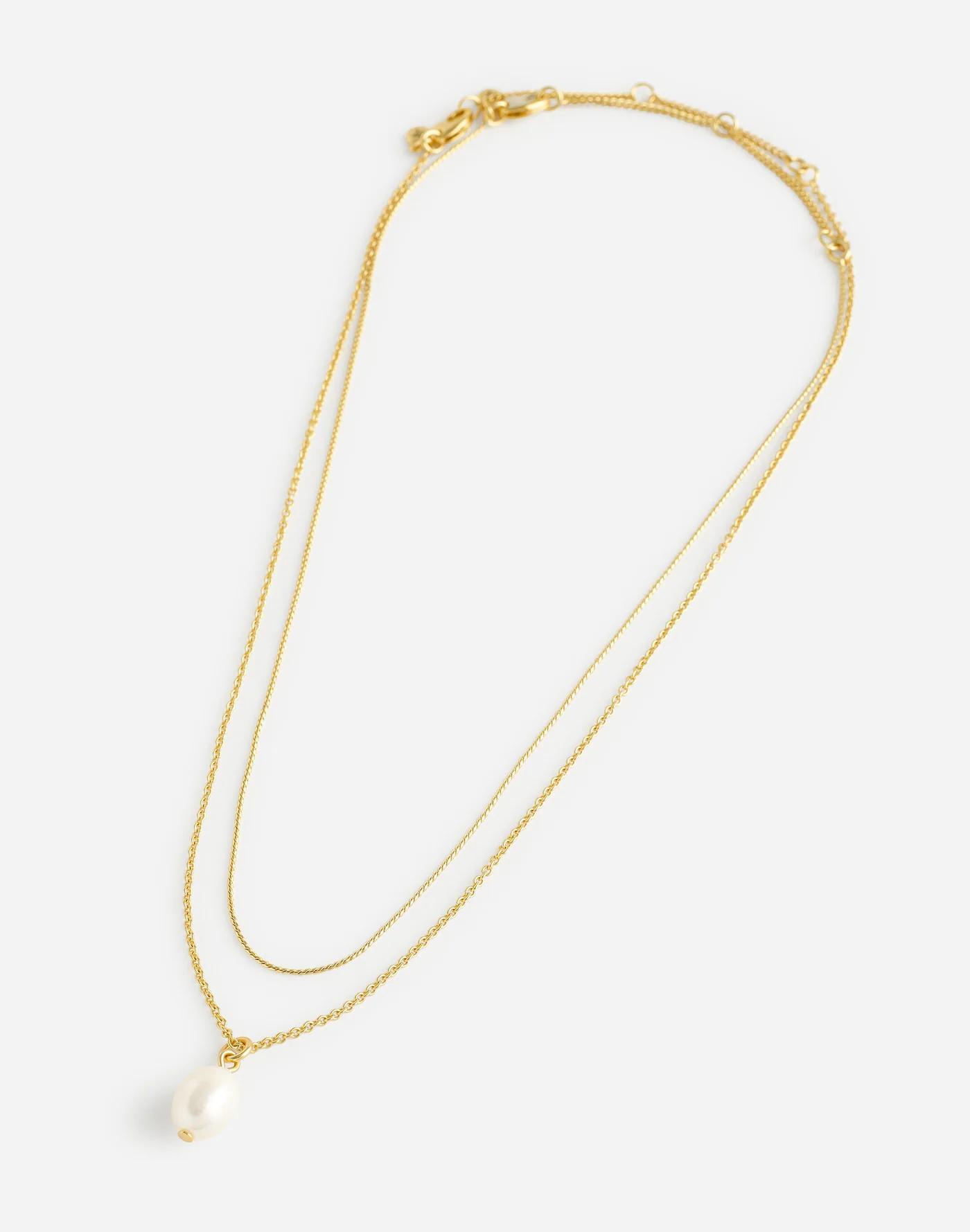 Two-Pack Freshwater Pearl Pendant Necklace Set Product Image