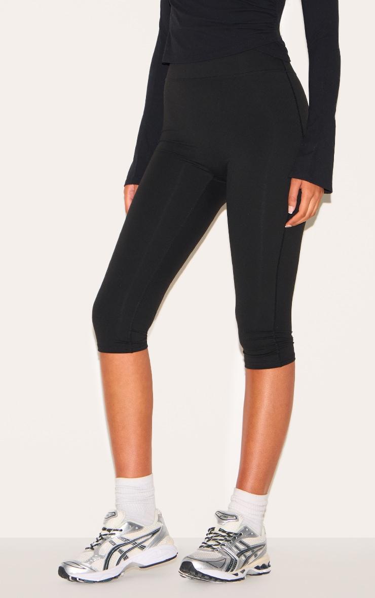 Tall Black Sculpt Pedal Pusher Leggings Product Image