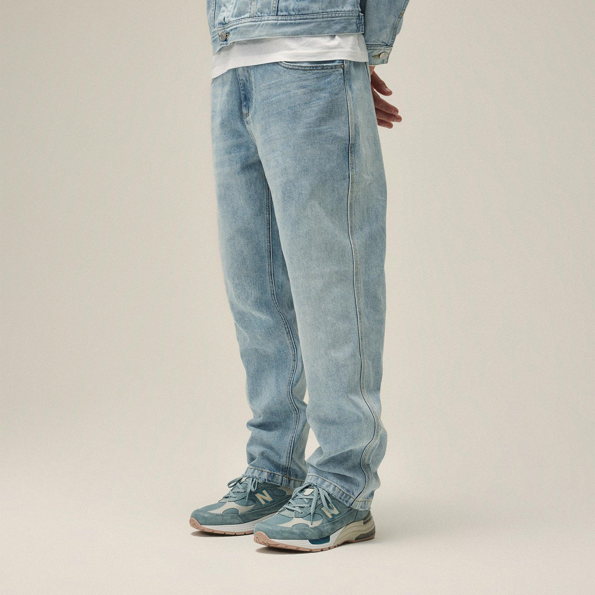 Kith Centre Straight Jean - Light Indigo Male Product Image