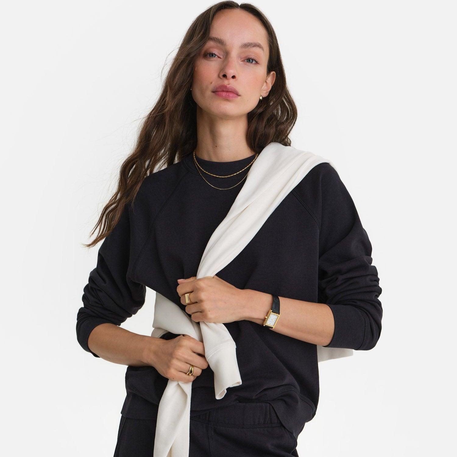 Organic Lightweight Terry Raglan Sweatshirt Female Product Image