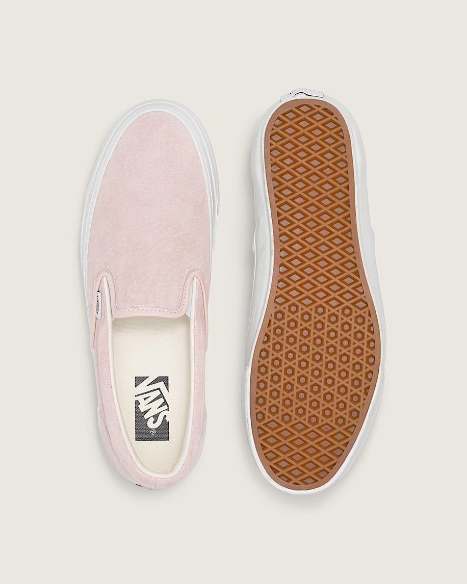 Premium Classic Slip-On Suede Shoe in Sepia Rose Pink| Vans US Product Image