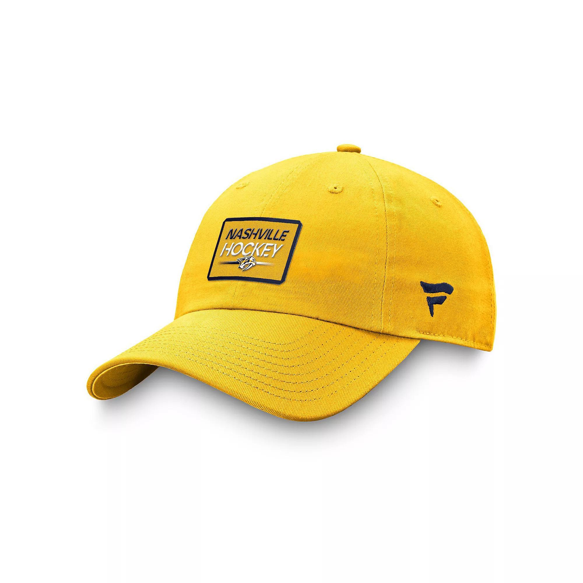 Men's Fanatics Branded  Gold Nashville Predators Authentic Pro Prime Adjustable Hat, Pdt Gold Product Image