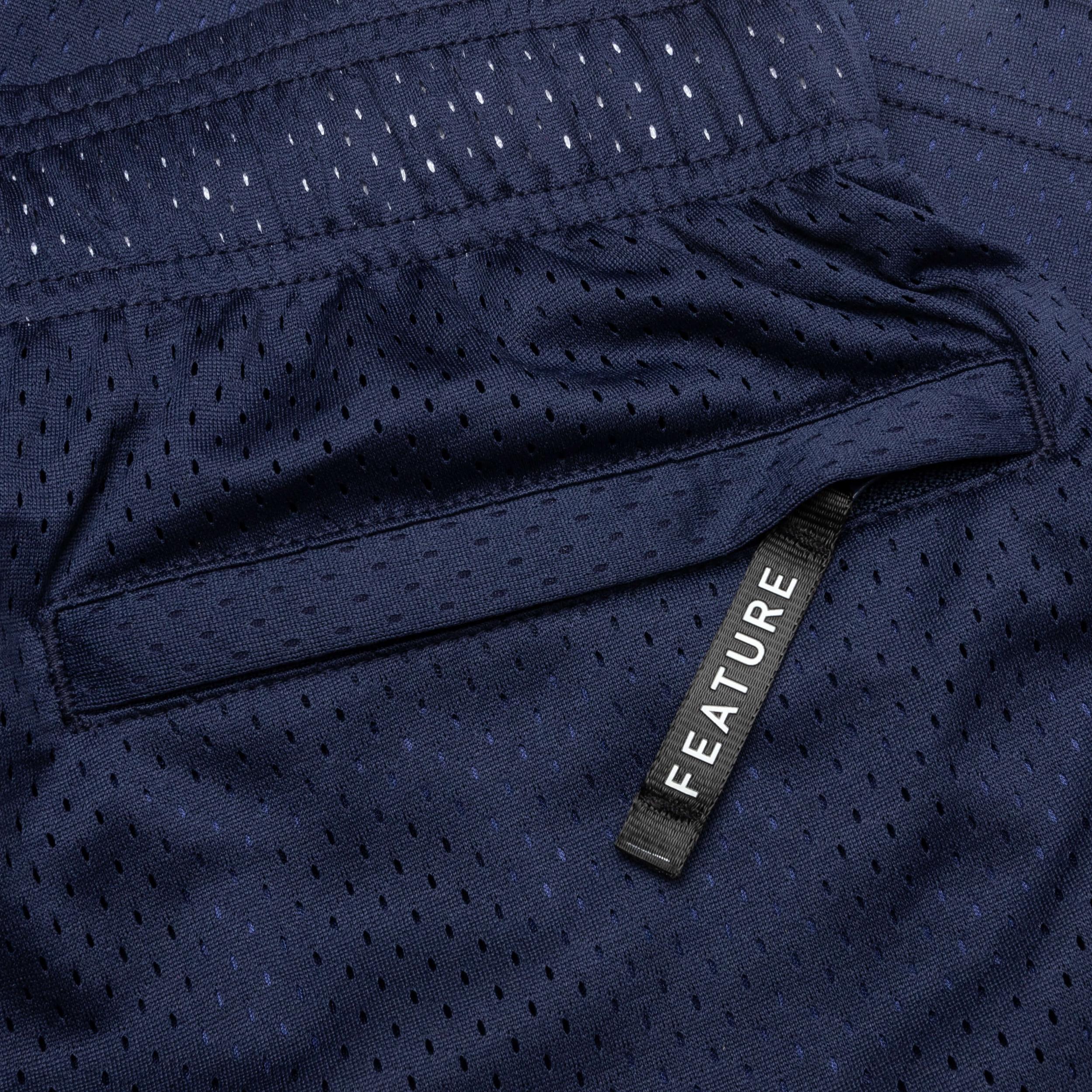West Mesh Shorts - Navy Male Product Image