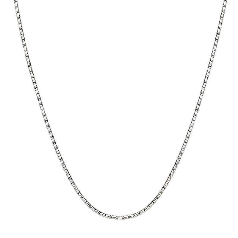 Men's LYNX Stainless Steel Snake Chain Necklace, Size: 30" Product Image
