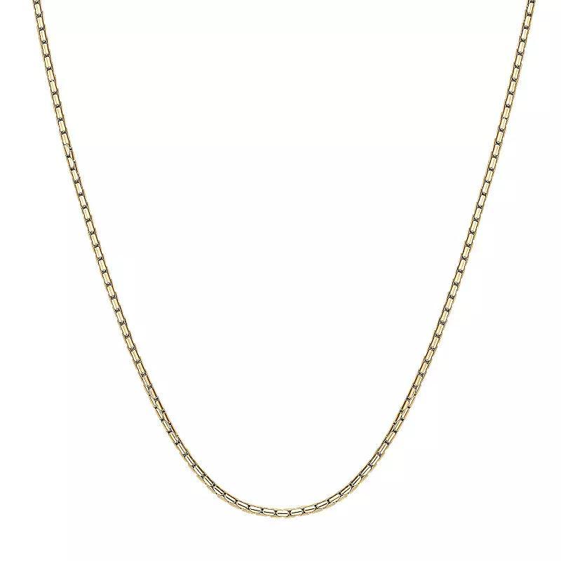 Men's LYNX Stainless Steel Snake Chain Necklace, Size: 30" Product Image