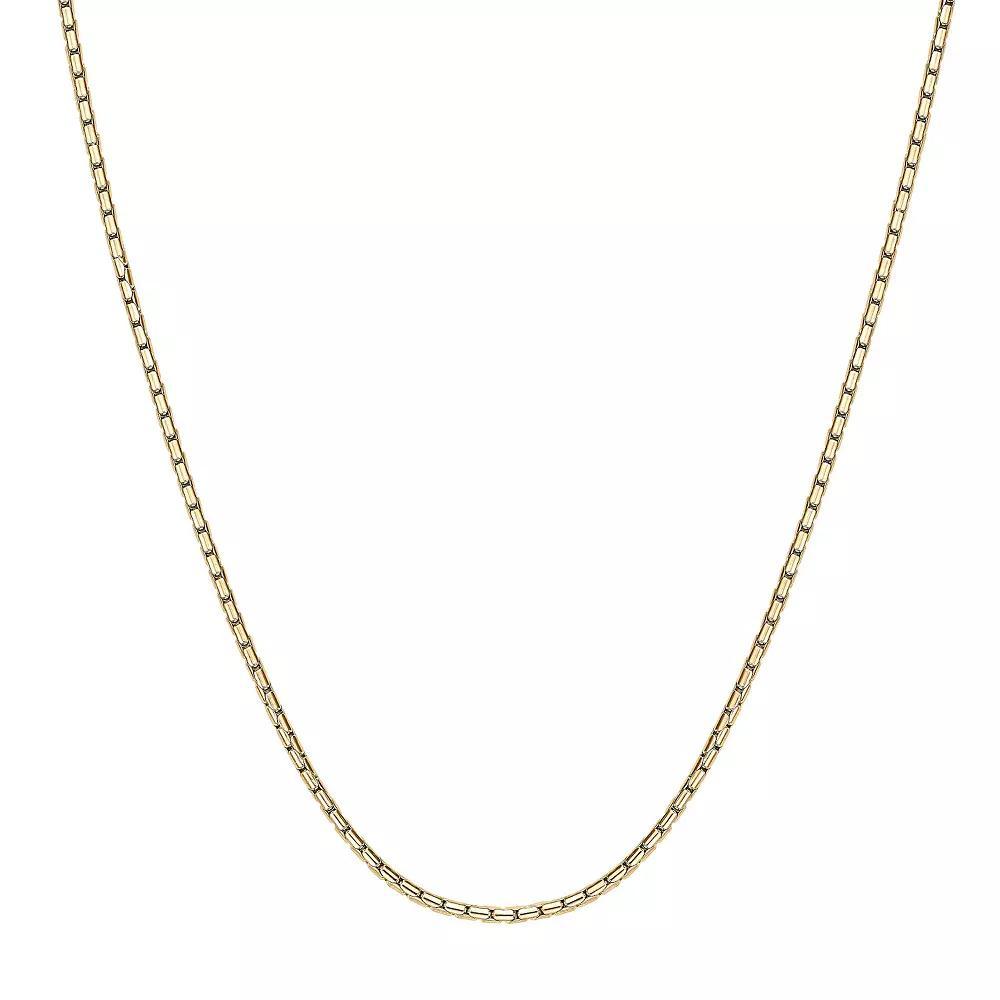 Men's LYNX Stainless Steel Snake Chain Necklace, Size: 30" Product Image