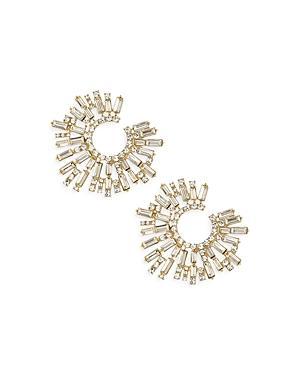 Ettika Open Circle Stardust Earrings in 18K Gold Plate Product Image