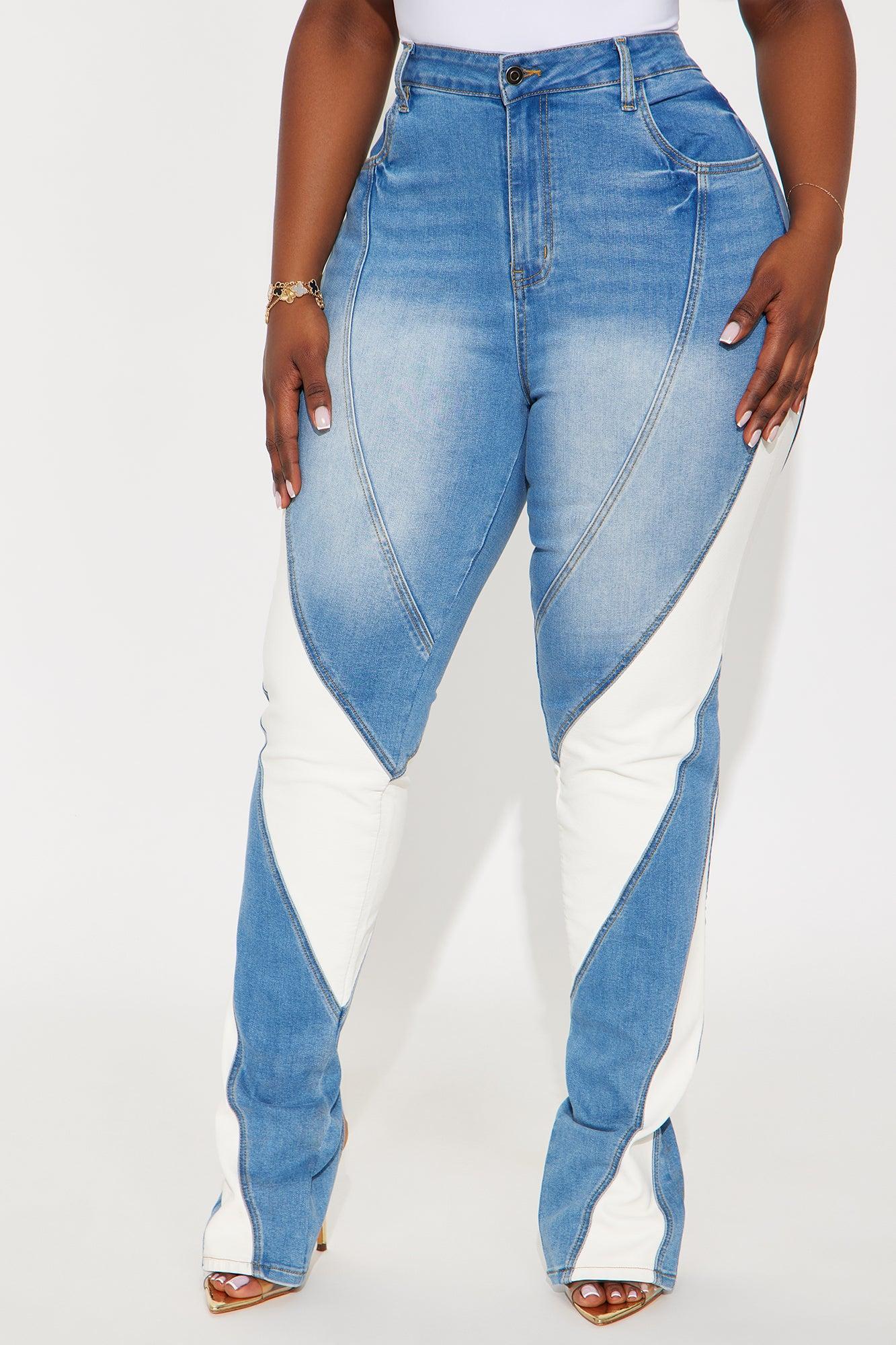 Tall Stepping Up Split Hem Skinny Jeans - Medium Wash Product Image