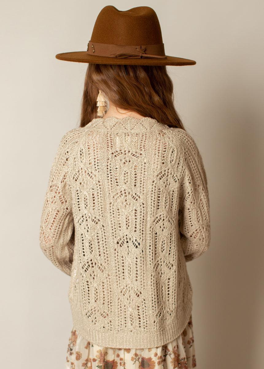 Jelina Sweater in Light Taupe Girls Product Image
