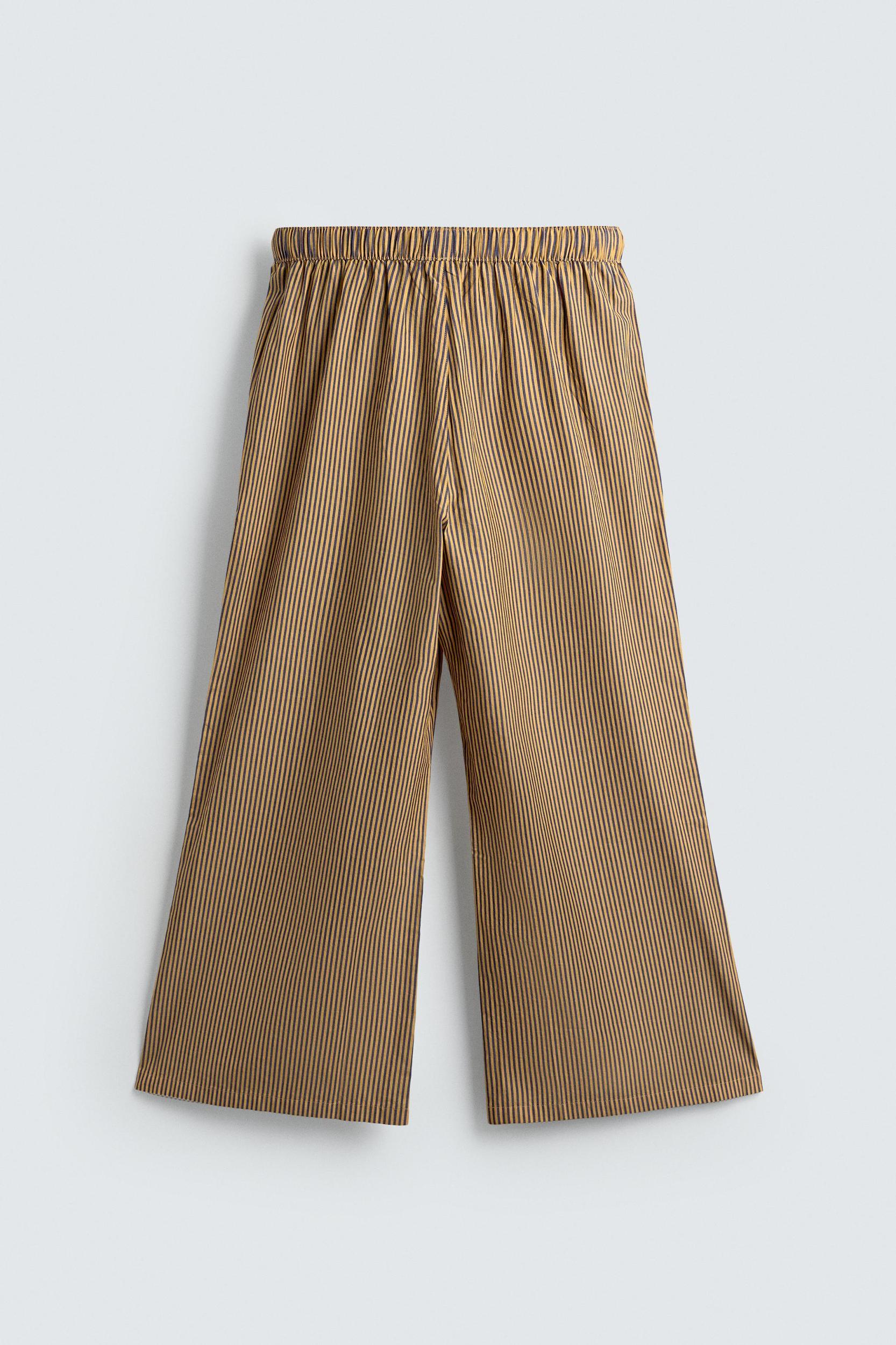 STRIPED OVERSIZED FIT PANTS Product Image