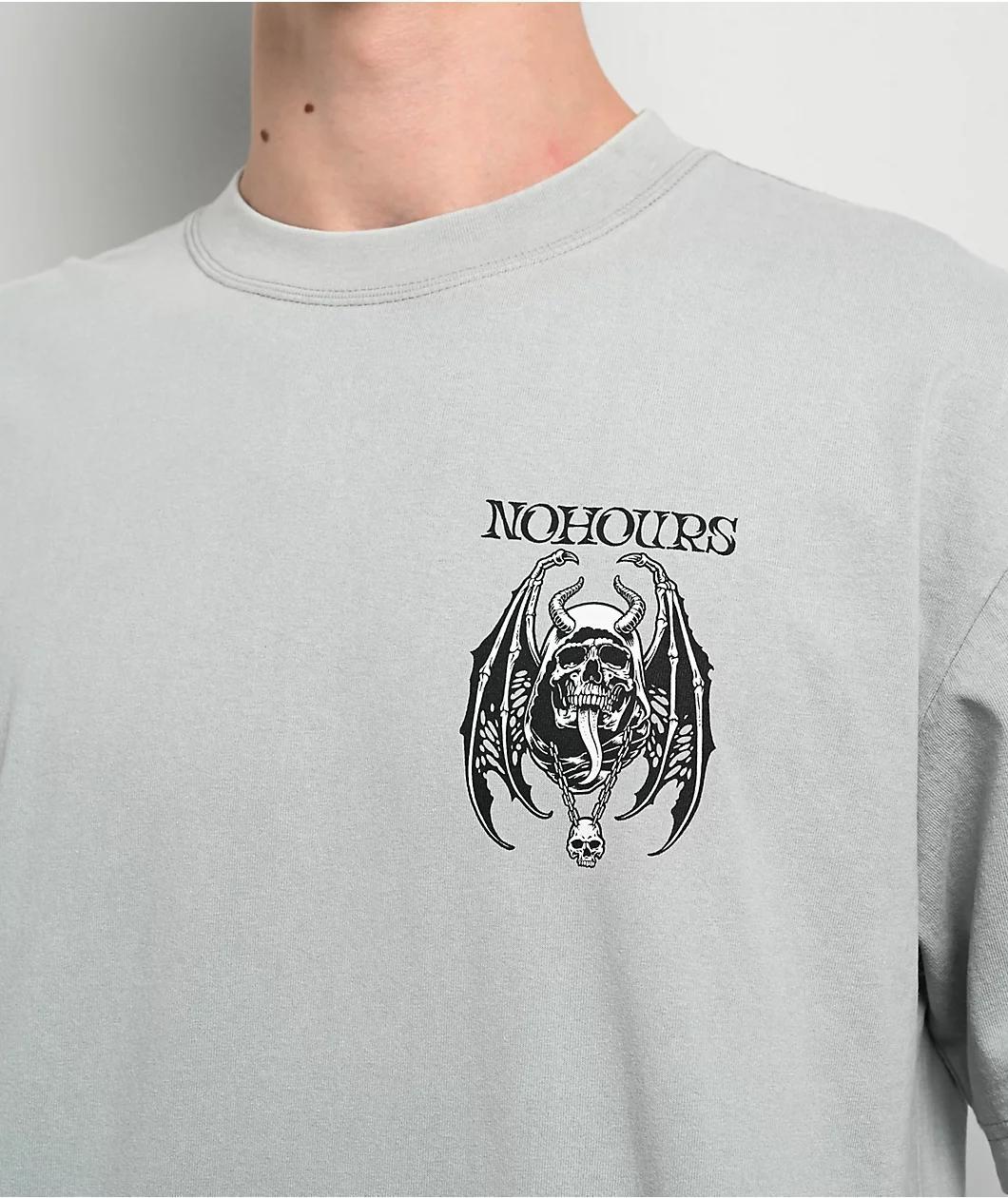 NoHours Dark Days Grey T-Shirt Product Image