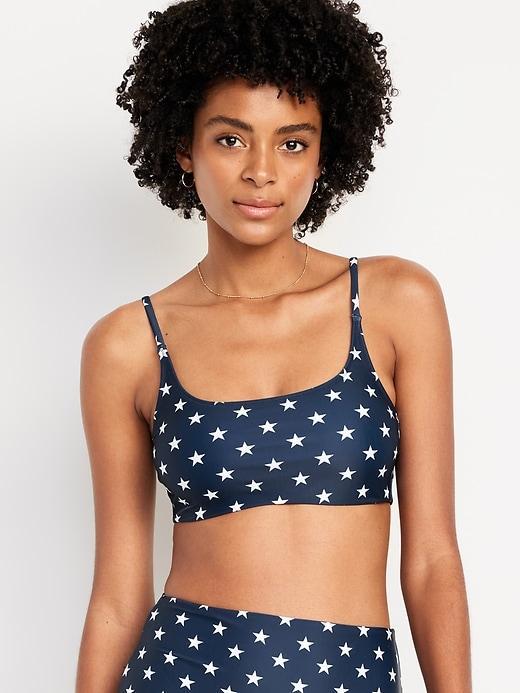 Scoop-Neck Bikini Swim Top Product Image