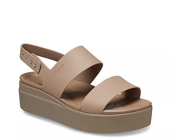 Crocs Womens Brooklyn Low Wedge Platform Sandals Product Image