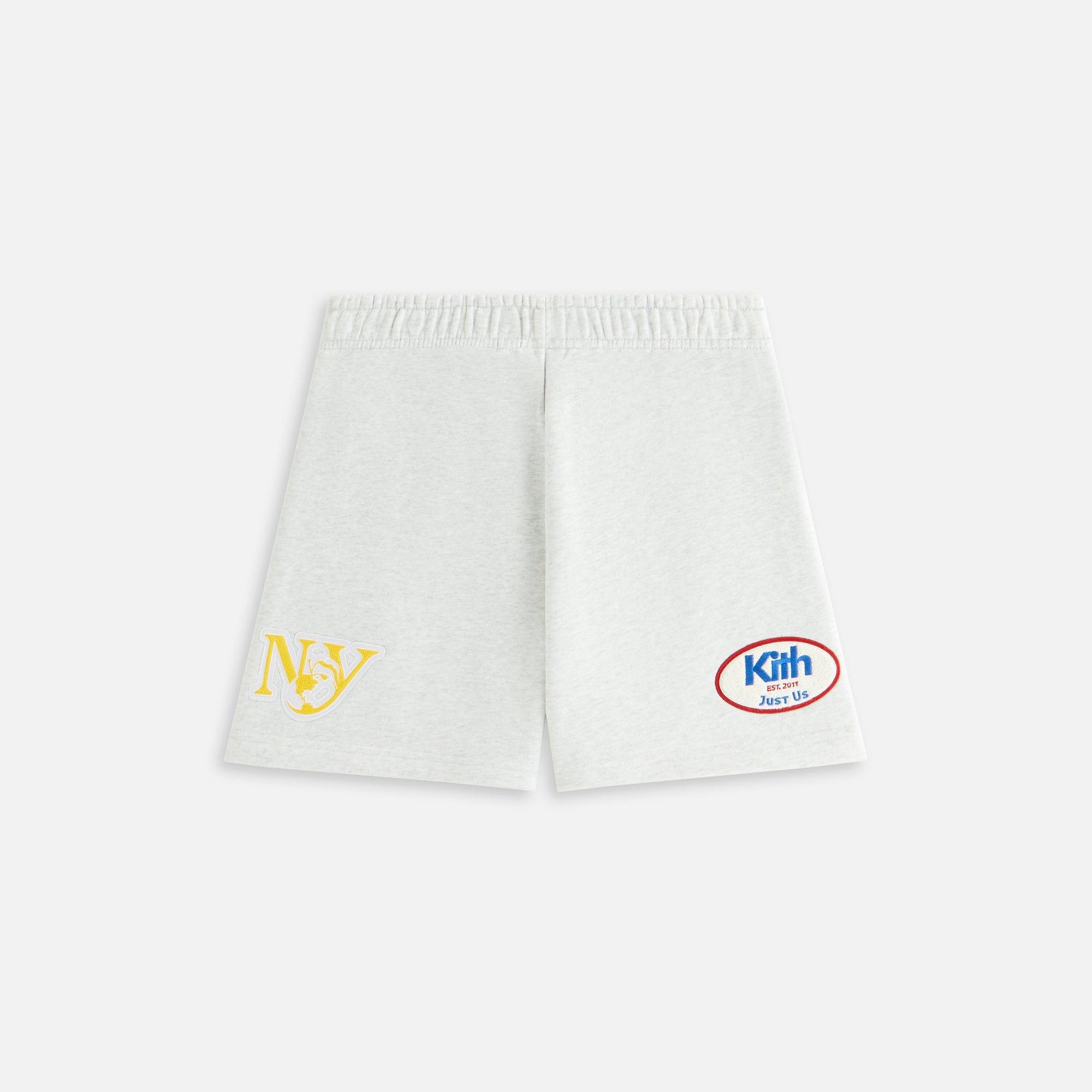 Kith Women Rayne Patched Sweatshort - Light Heather Grey Female Product Image