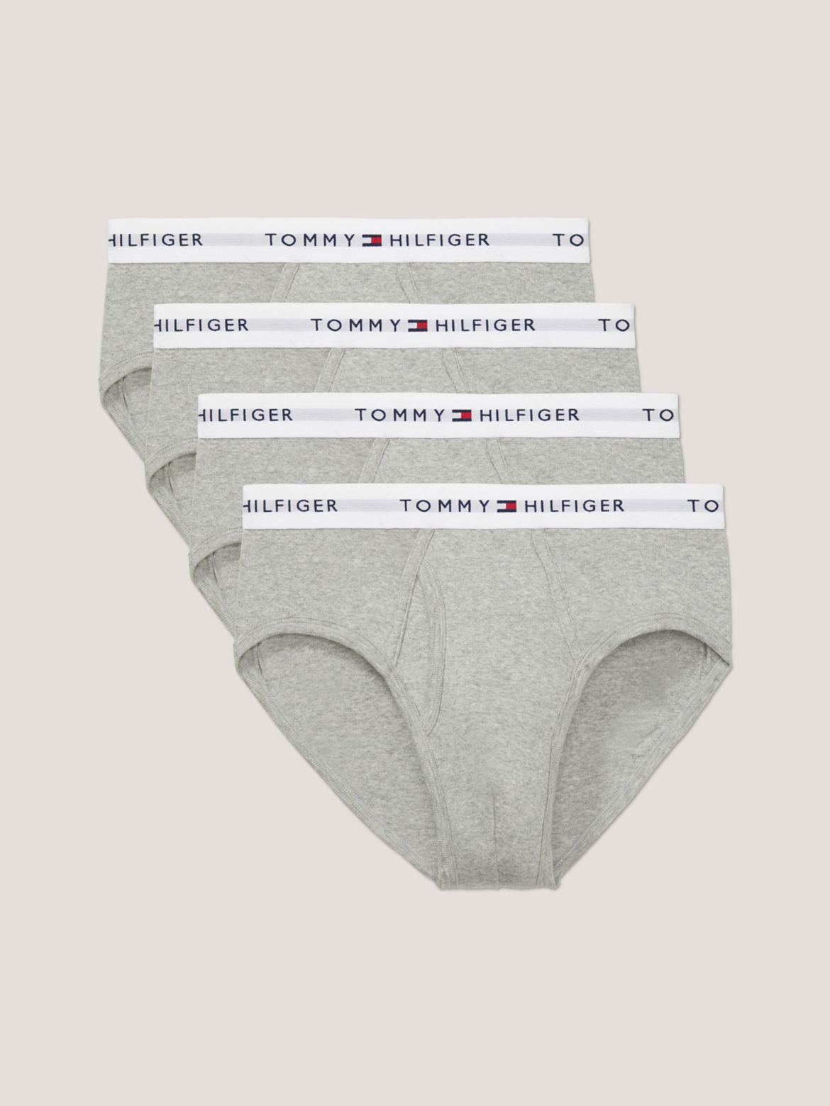 Tommy Hilfiger Cotton Classic 4-Pack Brief (Grey Heather/Desert Sky/Grey Heather/Desert Sky) Men's Underwear Product Image