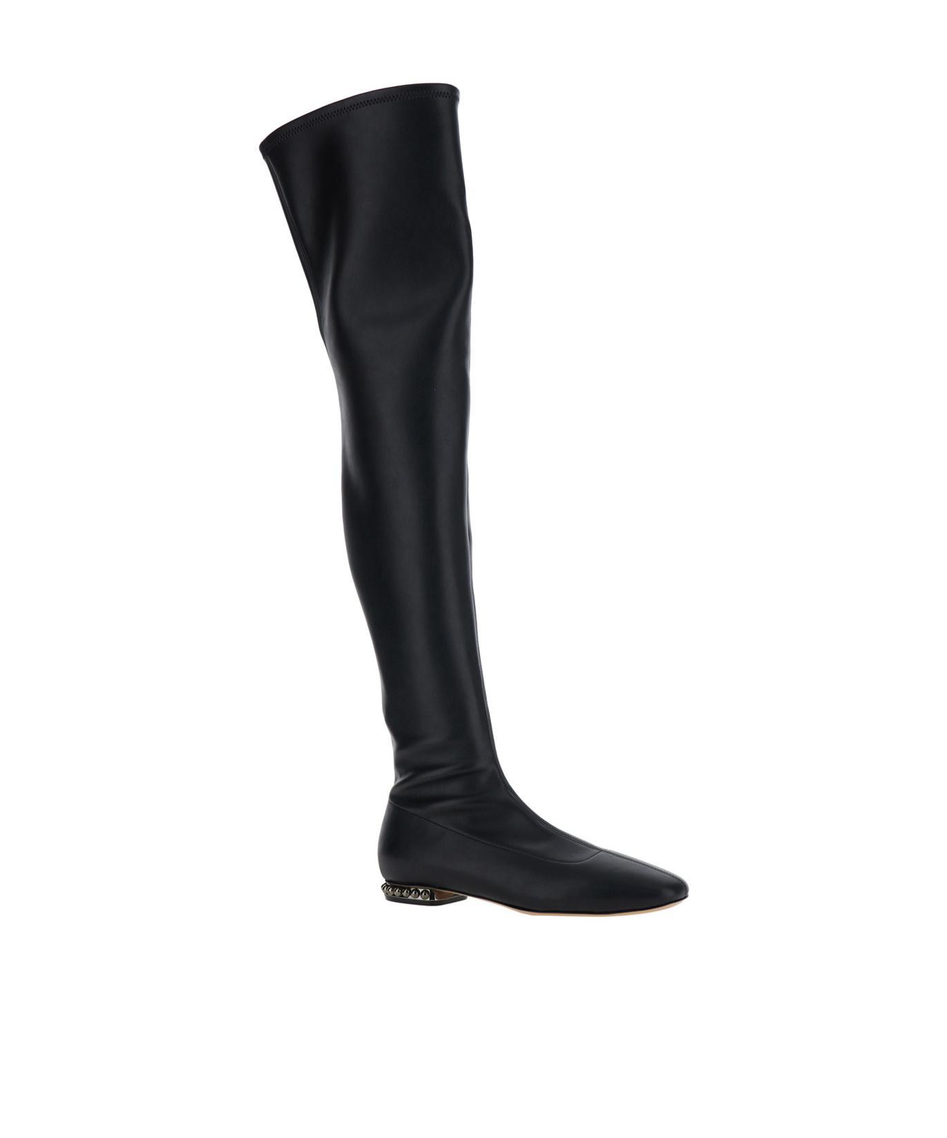 CASADEI Galaxy Leather Boots In Black Product Image