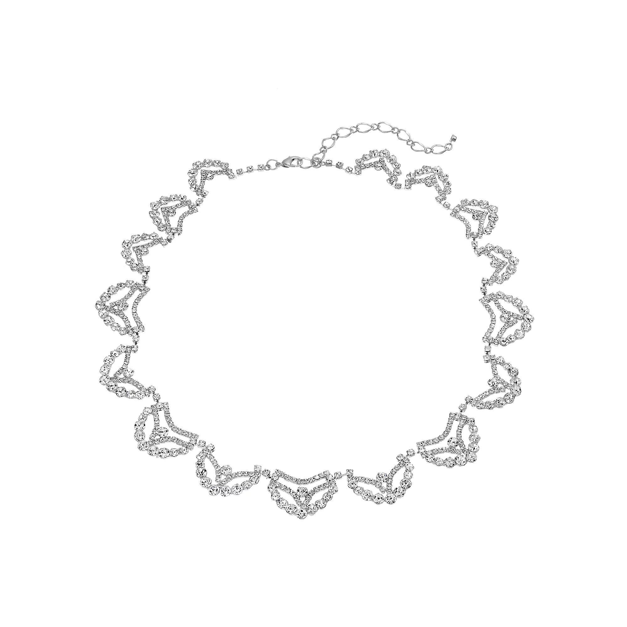 Vieste Occasion Nickel Free Collar Necklace, Women's, Silver Tone Product Image