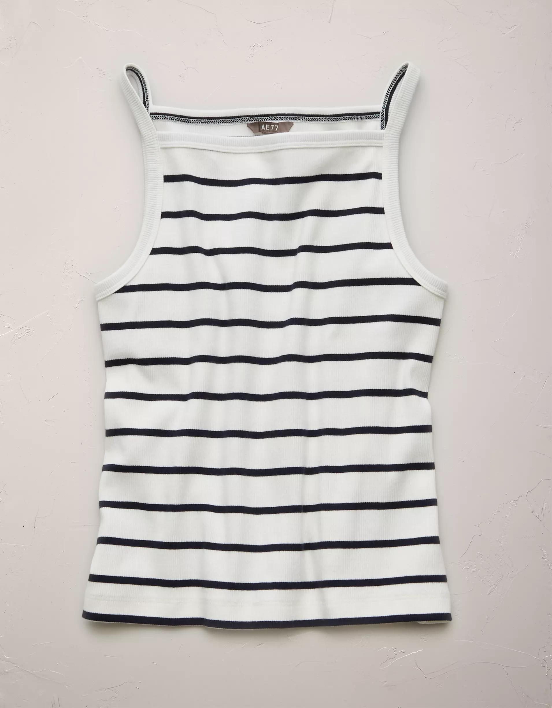 AE77 Premium Straight Neck Tank Top Product Image