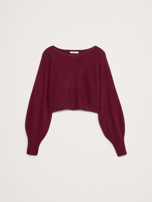 Midweight Cashmere Cropped Sweater Product Image