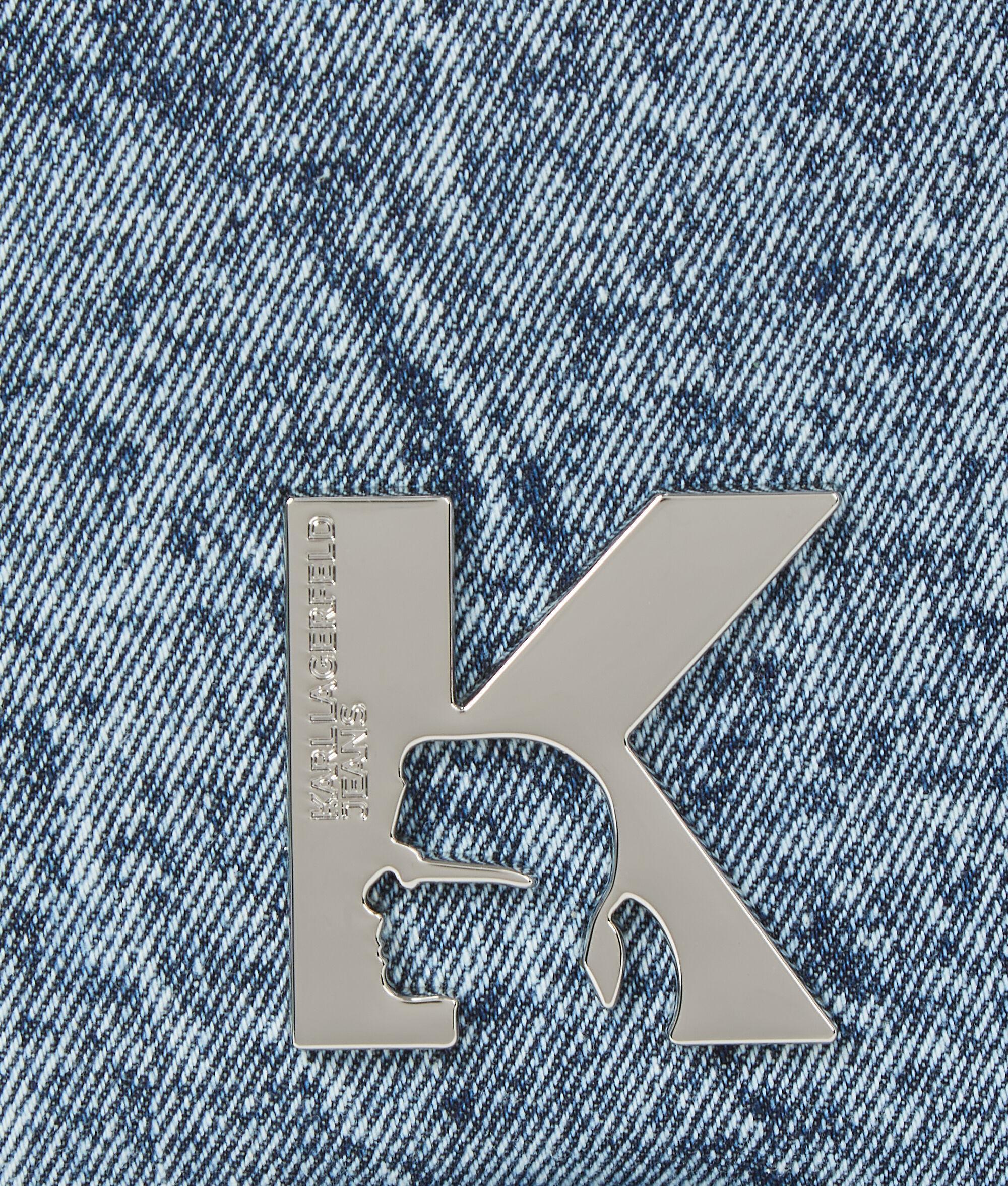 SUNGLASSES DENIM TOP-HANDLE BAG Product Image