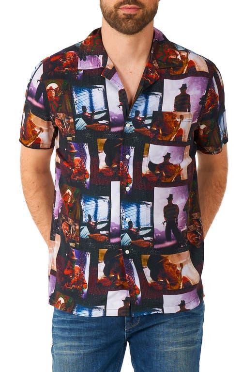 Men's OppoSuits Halloween Nightmare on Elm Street Shirt, Size: Large, Black Product Image