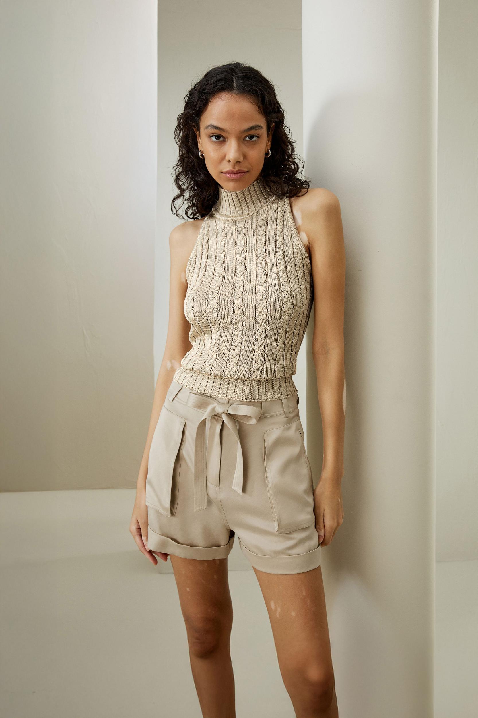 Wild Silk Sleeveless Sweater Product Image